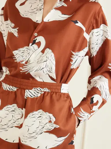 Olivia von Halle Kick Printed Silk-satin Pajama Set | Thumbnail 5 Olivia von Halle Kick Printed Silk-satin Pajama Set | Thumbnail 5
