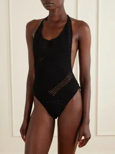 Suzie Kondi Rhea Crocheted Halterneck One-piece | Thumbnail 2 Suzie Kondi Rhea Crocheted Halterneck One-piece | Thumbnail 2