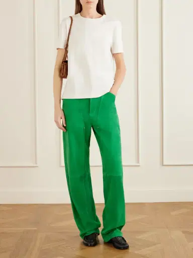 Bottega Veneta Intrecciato Embroidered Cotton-jersey T-shirt | Thumbnail 2 Bottega Veneta Intrecciato Embroidered Cotton-jersey T-shirt | Thumbnail 2