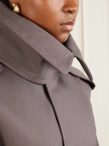 Victoria Beckham Philippa Belted Cotton Trench Coat | Thumbnail 4 Victoria Beckham Philippa Belted Cotton Trench Coat | Thumbnail 4