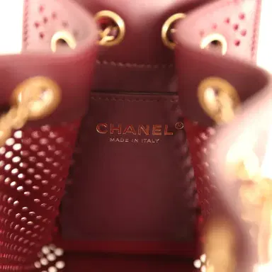 Chanel Chanel Mini 25 Hobo Bag Dark Burgundy Perforated Calfskin Antique Gold Hardware | Thumbnail 9 Chanel Chanel Mini 25 Hobo Bag Dark Burgundy Perforated Calfskin Antique Gold Hardware | Thumbnail 9