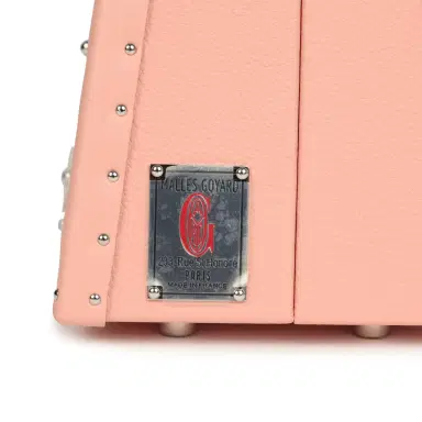 goyard Goyard Goyardine Canvas Saigon Mini Marquetry Trunk Bag Powder Pink Chevroches Calfskin Palladium Hardware | Thumbnail 7 goyard Goyard Goyardine Canvas Saigon Mini Marquetry Trunk Bag Powder Pink Chevroches Calfskin Palladium Hardware | Thumbnail 7