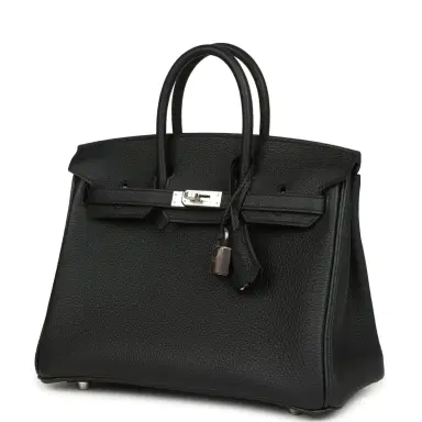 HERMÈS Hermes Birkin 25 Black Togo Palladium Hardware | Thumbnail 5 HERMÈS Hermes Birkin 25 Black Togo Palladium Hardware | Thumbnail 5