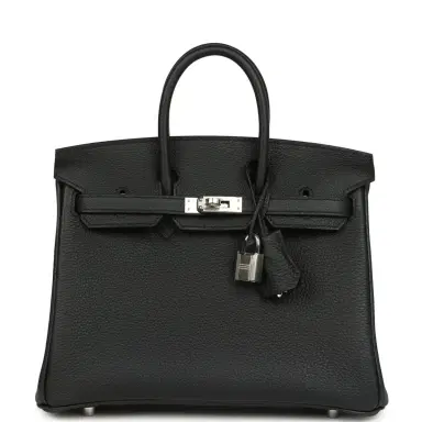 HERMÈS Hermes Birkin 25 Black Togo Palladium Hardware | Thumbnail 1 HERMÈS Hermes Birkin 25 Black Togo Palladium Hardware | Thumbnail 1