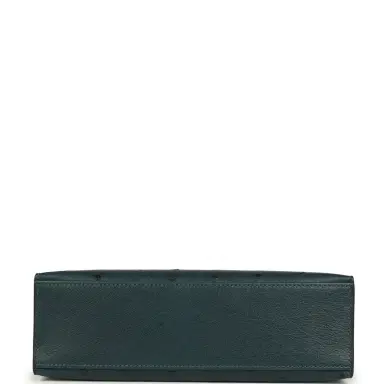 HERMÈS Hermes Kelly Pochette Vert Cypress Ostrich Palladium Hardware | Thumbnail 6 HERMÈS Hermes Kelly Pochette Vert Cypress Ostrich Palladium Hardware | Thumbnail 6