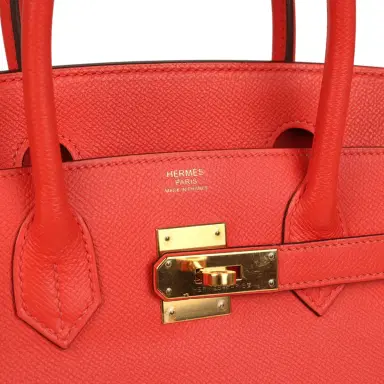 HERMÈS Pre-owned Hermes Birkin 30 Rose Jaipur Epsom Gold Hardware | Thumbnail 7 HERMÈS Pre-owned Hermes Birkin 30 Rose Jaipur Epsom Gold Hardware | Thumbnail 7