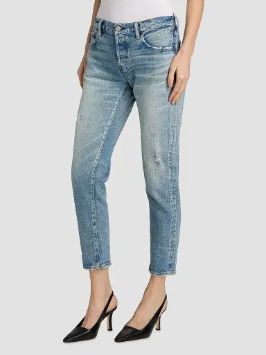 Moussy Vintage Women's Hackney Tapered Mid-Rise Jeans | Thumbnail 4 Moussy Vintage Women's Hackney Tapered Mid-Rise Jeans | Thumbnail 4