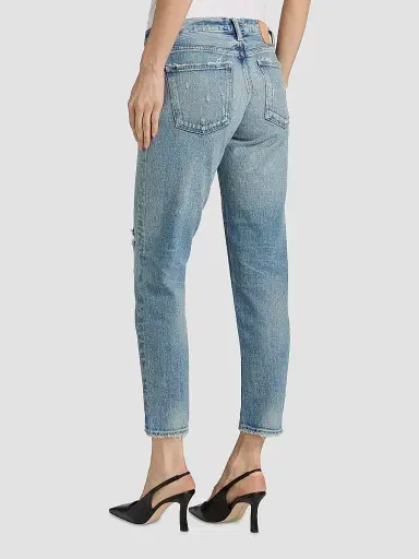 Moussy Vintage Women's Hackney Tapered Mid-Rise Jeans | Thumbnail 5 Moussy Vintage Women's Hackney Tapered Mid-Rise Jeans | Thumbnail 5