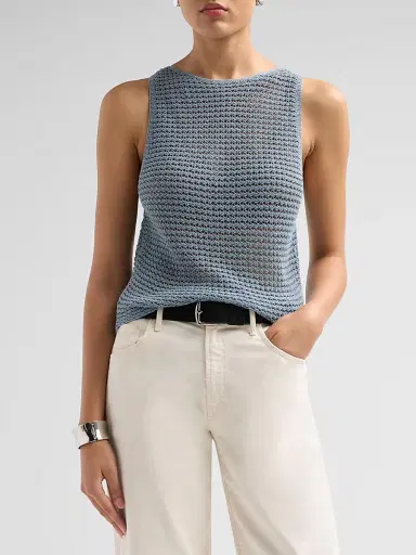 Vince Women's Cotton Cord Tank | Thumbnail 4 Vince Women's Cotton Cord Tank | Thumbnail 4
