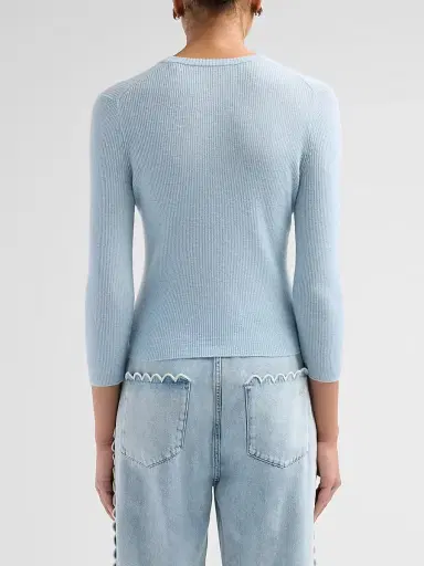 Vince Women's Cashmere-Silk V-Neck Top | Thumbnail 3 Vince Women's Cashmere-Silk V-Neck Top | Thumbnail 3
