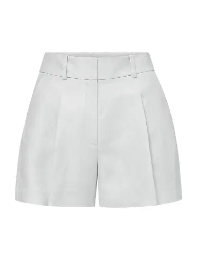 Veronica Beard Women's Craig Pleated-Front Shorts - River Mist | Thumbnail 1 Veronica Beard Women's Craig Pleated-Front Shorts - River Mist | Thumbnail 1