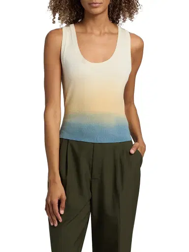 3.1 Phillip Lim Women's Ombré Knit Scoop Tank - Storm Canyon Multi - Size Large | Thumbnail 3 3.1 Phillip Lim Women's Ombré Knit Scoop Tank - Storm Canyon Multi - Size Large | Thumbnail 3