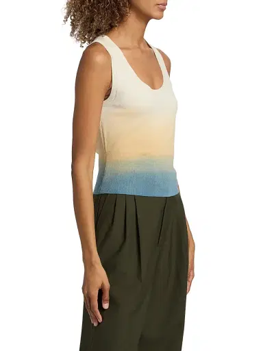 3.1 Phillip Lim Women's Ombré Knit Scoop Tank - Storm Canyon Multi - Size Large | Thumbnail 4 3.1 Phillip Lim Women's Ombré Knit Scoop Tank - Storm Canyon Multi - Size Large | Thumbnail 4
