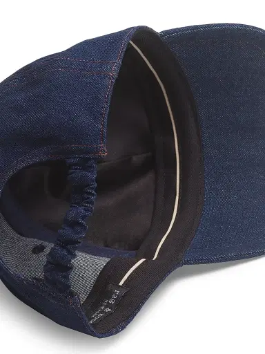 rag & bone Women's Harlow Denim Baseball Cap - Midnight Wash | Thumbnail 2 rag & bone Women's Harlow Denim Baseball Cap - Midnight Wash | Thumbnail 2