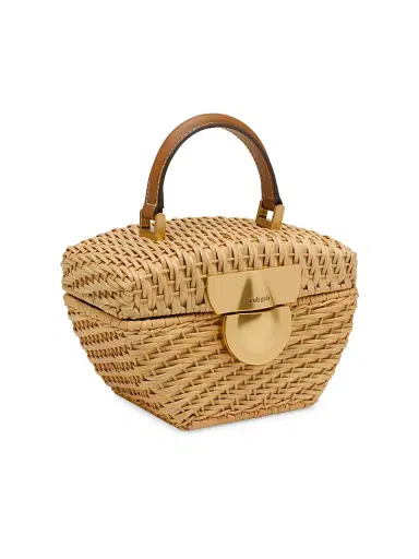 Cult Gaia Women's Tyla Rattan Top Handle Bag | Thumbnail 4 Cult Gaia Women's Tyla Rattan Top Handle Bag | Thumbnail 4