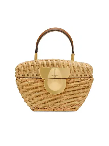Cult Gaia Women's Tyla Rattan Top Handle Bag | Thumbnail 1 Cult Gaia Women's Tyla Rattan Top Handle Bag | Thumbnail 1
