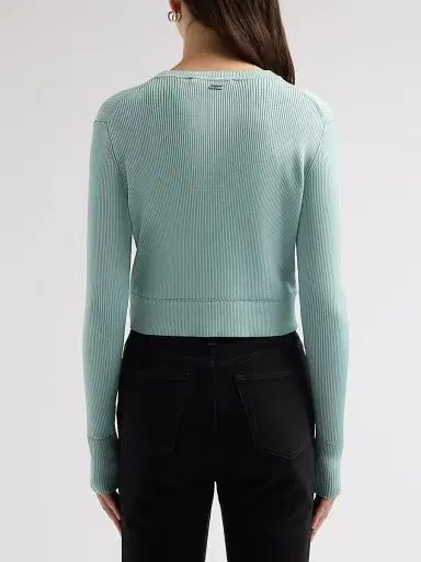 Toccin Women's Zoe Fitted Crop Cardigan | Thumbnail 3 Toccin Women's Zoe Fitted Crop Cardigan | Thumbnail 3