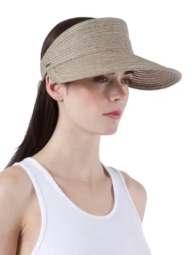 Eugenia Kim Women's Ricky Vented Hemp-Blend Visor | Thumbnail 4 Eugenia Kim Women's Ricky Vented Hemp-Blend Visor | Thumbnail 4