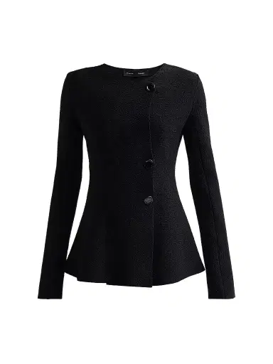 Proenza Schouler Women's Sukki Drape Jacket - Black - Size XL | Thumbnail 1 Proenza Schouler Women's Sukki Drape Jacket - Black - Size XL | Thumbnail 1