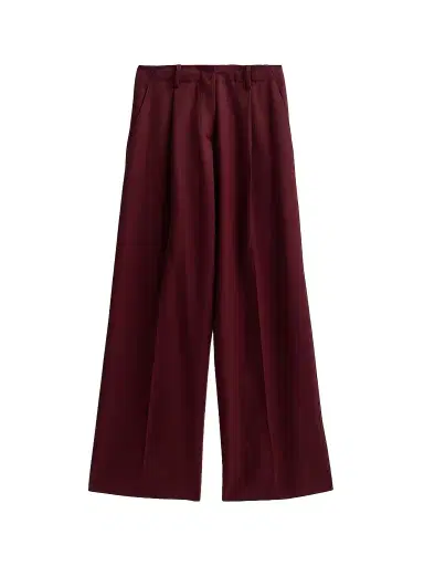Proenza Schouler Women's Halima Wool Gabardine Pants - Oxblood - Size 10 | Thumbnail 1 Proenza Schouler Women's Halima Wool Gabardine Pants - Oxblood - Size 10 | Thumbnail 1