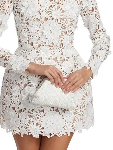 Bronx Banco Women's Maia Lace Long-Sleeve Minidress - White | Thumbnail 6 Bronx Banco Women's Maia Lace Long-Sleeve Minidress - White | Thumbnail 6