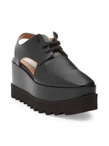 Stella McCartney Women's Elyse 75MM Cut-Out Platform Derbys - Black - Size 11 | Thumbnail 2 Stella McCartney Women's Elyse 75MM Cut-Out Platform Derbys - Black - Size 11 | Thumbnail 2