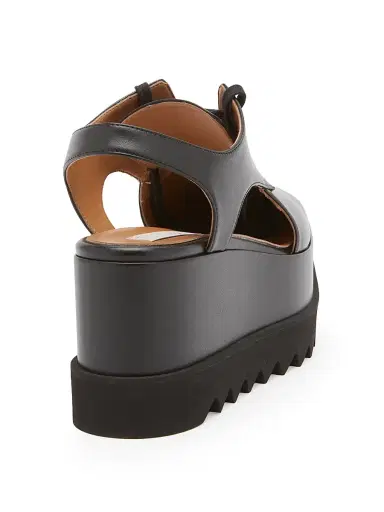 Stella McCartney Women's Elyse 75MM Cut-Out Platform Derbys - Black - Size 11 | Thumbnail 3 Stella McCartney Women's Elyse 75MM Cut-Out Platform Derbys - Black - Size 11 | Thumbnail 3