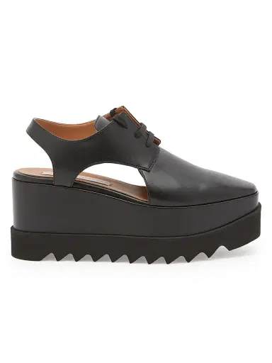 Stella McCartney Women's Elyse 75MM Cut-Out Platform Derbys - Black - Size 11 | Thumbnail 1 Stella McCartney Women's Elyse 75MM Cut-Out Platform Derbys - Black - Size 11 | Thumbnail 1