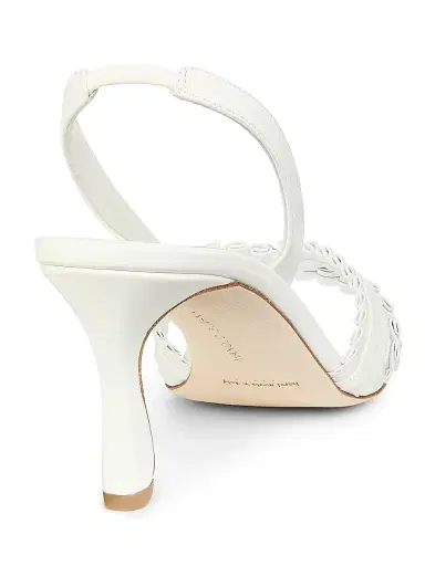 Manolo Blahnik Women's Volusan 70MM Leather Slanted-Heel Sandals - White - Size 6.5 | Thumbnail 4 Manolo Blahnik Women's Volusan 70MM Leather Slanted-Heel Sandals - White - Size 6.5 | Thumbnail 4