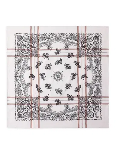 Prada Women's Printed Cotton Scarf | Thumbnail 2 Prada Women's Printed Cotton Scarf | Thumbnail 2