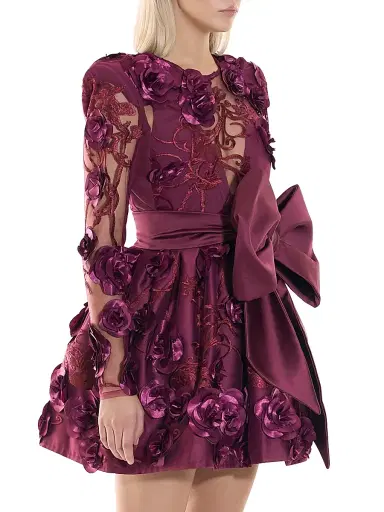 Zhivago Women's The Beautiful & The Lost Minidress - Plum | Thumbnail 4 Zhivago Women's The Beautiful & The Lost Minidress - Plum | Thumbnail 4