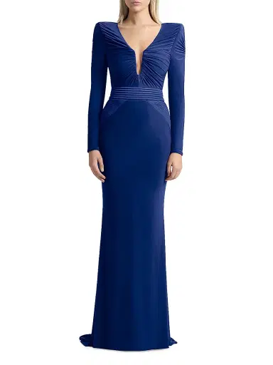 Zhivago Women's The Bloom Gathered Jersey Gown - Midnight - Size 12 | Thumbnail 3 Zhivago Women's The Bloom Gathered Jersey Gown - Midnight - Size 12 | Thumbnail 3