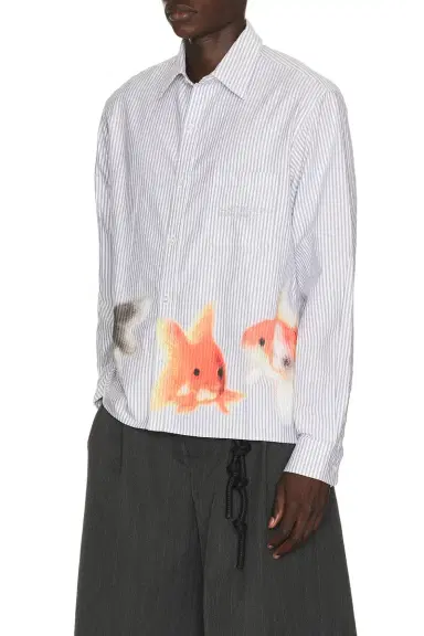 VANDYTHEPINK Goldfish Button Down Shirt | Thumbnail 8 VANDYTHEPINK Goldfish Button Down Shirt | Thumbnail 8