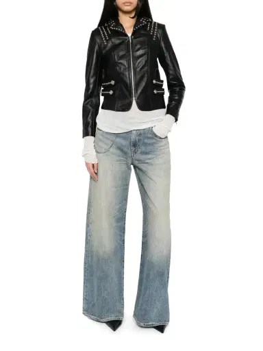 R13 Lou Studded Leather Jacket | Thumbnail 2 R13 Lou Studded Leather Jacket | Thumbnail 2
