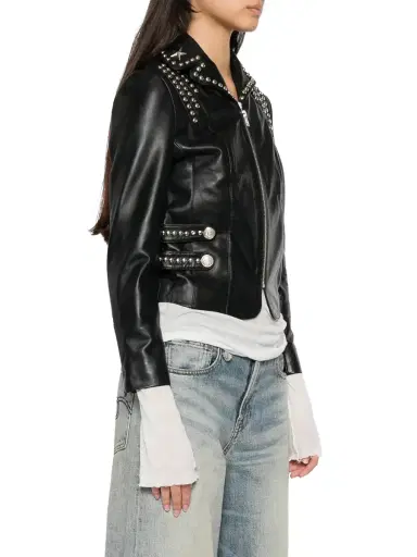 R13 Lou Studded Leather Jacket | Thumbnail 3 R13 Lou Studded Leather Jacket | Thumbnail 3