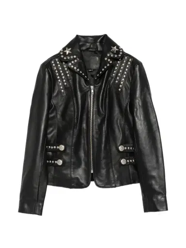 R13 Lou Studded Leather Jacket | Thumbnail 1 R13 Lou Studded Leather Jacket | Thumbnail 1