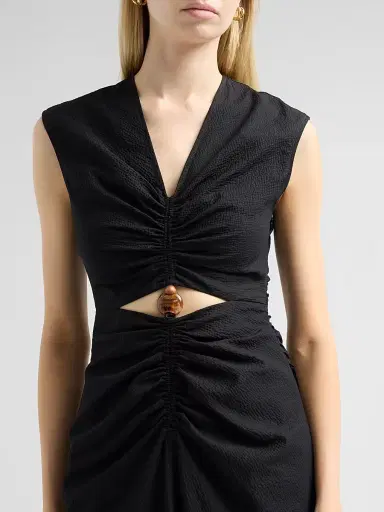 Veronica Beard Women's Marisabel Cut-Out Midi-Dress - Black | Thumbnail 5 Veronica Beard Women's Marisabel Cut-Out Midi-Dress - Black | Thumbnail 5