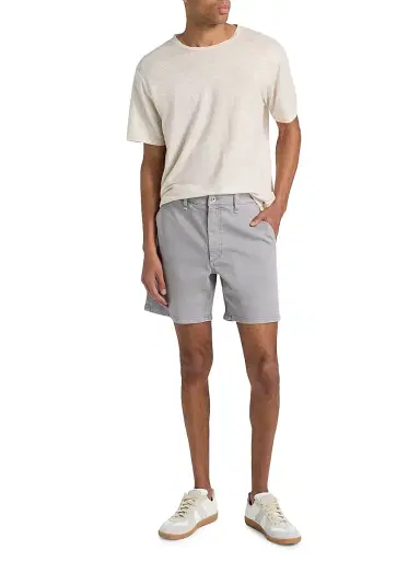 rag & bone Men's Classic Aero Stretch Shorts - Bed Faded Grey | Thumbnail 2 rag & bone Men's Classic Aero Stretch Shorts - Bed Faded Grey | Thumbnail 2