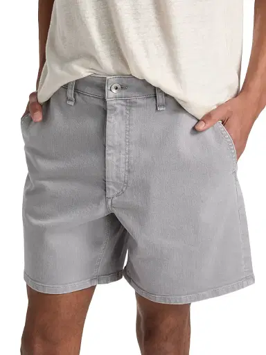 rag & bone Men's Classic Aero Stretch Shorts - Bed Faded Grey | Thumbnail 6 rag & bone Men's Classic Aero Stretch Shorts - Bed Faded Grey | Thumbnail 6