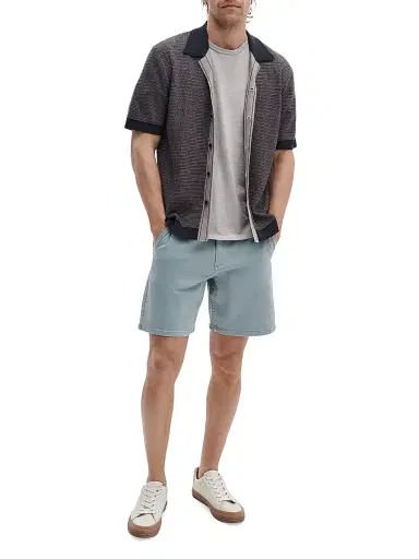 rag & bone Men's Classic Aero Stretch Shorts - Mist | Thumbnail 2 rag & bone Men's Classic Aero Stretch Shorts - Mist | Thumbnail 2