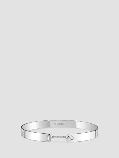 Nouvel Heritage Women's Mood Dinner Date 18K White Gold & 0.19 TCW Diamond Bangle - White Gold | Thumbnail 2 Nouvel Heritage Women's Mood Dinner Date 18K White Gold & 0.19 TCW Diamond Bangle - White Gold | Thumbnail 2