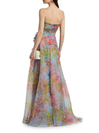 THEIA Women's Eloise High-Low Strapless Gown | Thumbnail 5 THEIA Women's Eloise High-Low Strapless Gown | Thumbnail 5
