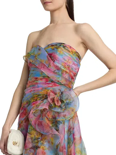 THEIA Women's Eloise High-Low Strapless Gown | Thumbnail 6 THEIA Women's Eloise High-Low Strapless Gown | Thumbnail 6