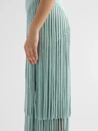 Toccin Women's Jora Fringe Maxi Dress - Sea Breeze - Size XL | Thumbnail 5 Toccin Women's Jora Fringe Maxi Dress - Sea Breeze - Size XL | Thumbnail 5