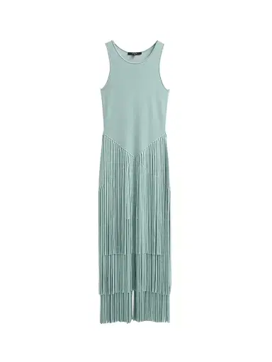 Toccin Women's Jora Fringe Maxi Dress - Sea Breeze - Size XL | Thumbnail 1 Toccin Women's Jora Fringe Maxi Dress - Sea Breeze - Size XL | Thumbnail 1