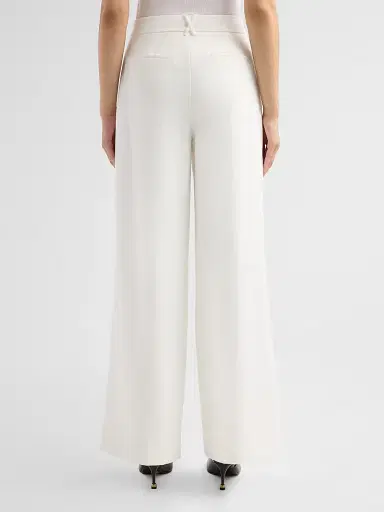 Toccin Women's Solara Pleated Wide-Leg Trousers - Optic - Size 12 | Thumbnail 3 Toccin Women's Solara Pleated Wide-Leg Trousers - Optic - Size 12 | Thumbnail 3