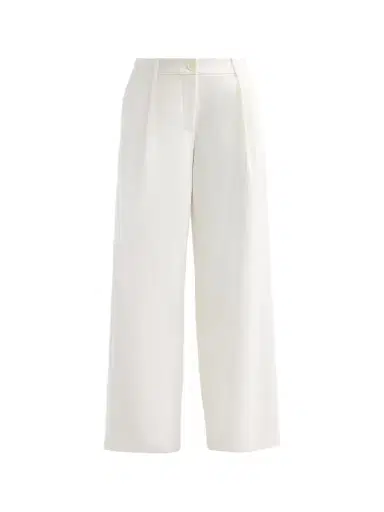 Toccin Women's Solara Pleated Wide-Leg Trousers - Optic - Size 12 | Thumbnail 1 Toccin Women's Solara Pleated Wide-Leg Trousers - Optic - Size 12 | Thumbnail 1