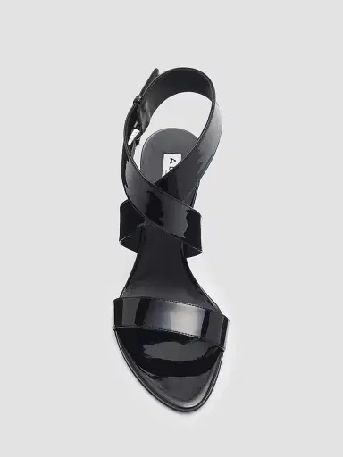 Alaïa Women's 90MM Leather Cone Heel Sandals - Noir | Thumbnail 3 Alaïa Women's 90MM Leather Cone Heel Sandals - Noir | Thumbnail 3