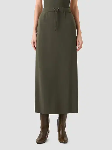 Akris punto Women's Lasercut Crêpe Drawstring Midi Skirt | Thumbnail 3 Akris punto Women's Lasercut Crêpe Drawstring Midi Skirt | Thumbnail 3
