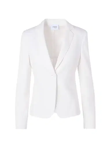 Akris punto Women's Jersey One-Button Blazer - Cream - Size 14 | Thumbnail 1 Akris punto Women's Jersey One-Button Blazer - Cream - Size 14 | Thumbnail 1